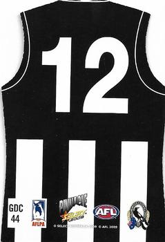 2009 Select AFL Pinnacle - Holographic Guernseys #GDC44 Shannon Cox Back